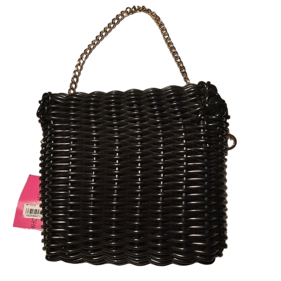 Betsey Johnson Wicker Basket Convertible bag NWT - Picture 5 of 11